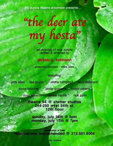 The Deer Ate My Hosta